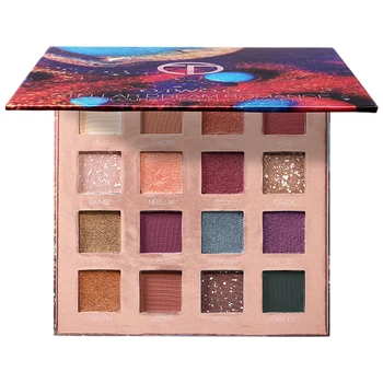 

O.TWO.O 16 Colors Eyeshadow Palette Charming Pigment Eye Shadow Matte Shimmer Glitter Powder Lasting Makeup No Smudge Eyeshadow