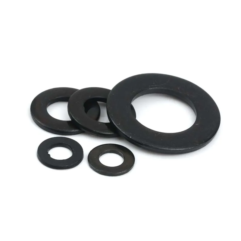10/100pcs GB97 DIN125 Black 304 Stainless Steel Flat Washer M1.6 M2 M2.5 M3 M3.5 M4 M5 M6 M8 M10 M12 Plain Gasket Pad