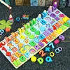 Kids Toys Montessori Educational Wooden Toys Geometric Shape Cognition Puzzle Toys Math Toys Early Educational Toys for Children ► Photo 3/6