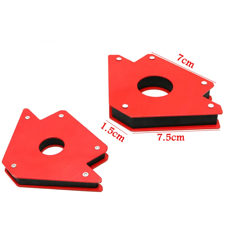 2PCS Magnetic Welding Holder Arrow Shape For Multiple Angles Holds Up to 25Lb For Soldering Assembly Welding Pipes Installation