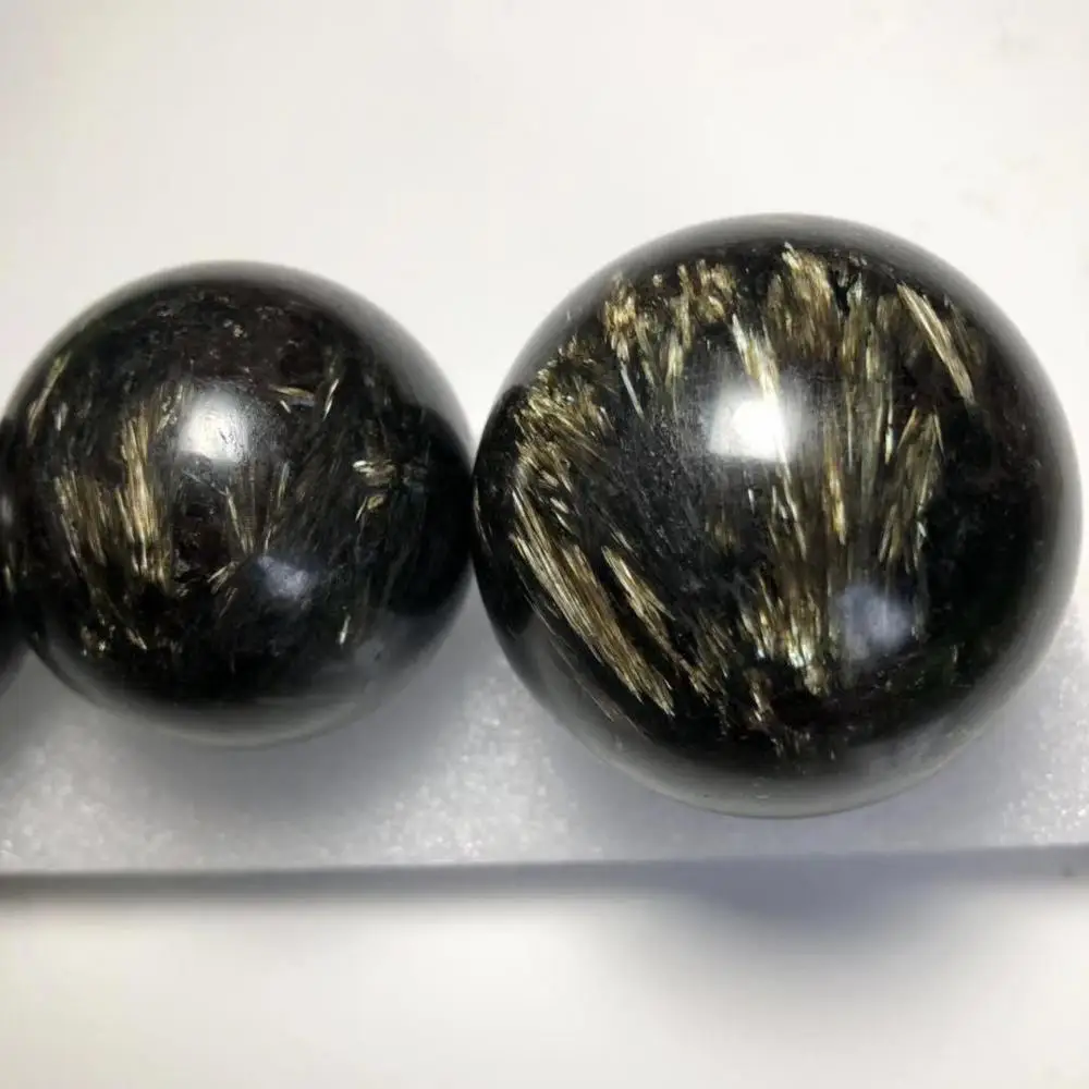 Природный астрофилит Серебристый Камень Сфера 35-40 мм флэш хрустальный шар