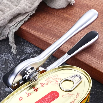 

Safe Easy Stainless Steel Manual Can Opener Professional Effortless Openers with Turn Knob Household Kitchen Useful Tool PF9096