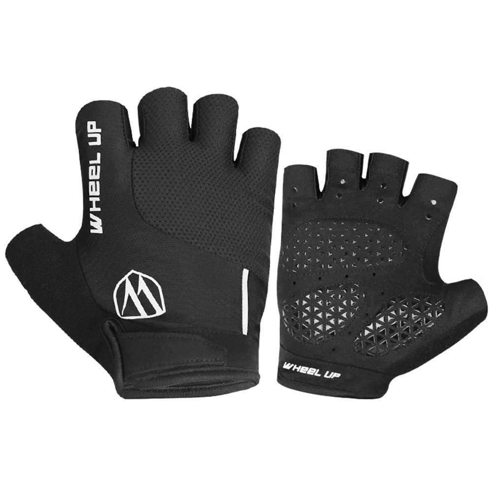 

WHEEL UP bicycle half-finger sports gloves men and women summer outdoor bicycle non-slip shock-absorbing half-finger gloves