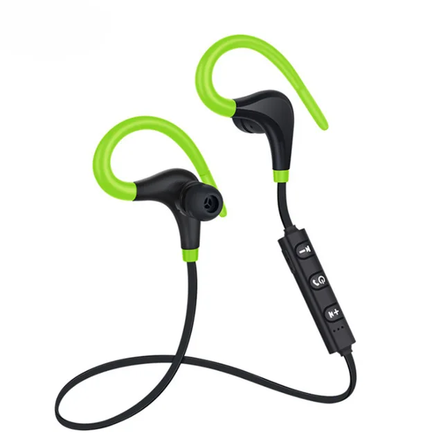 Bluetooth наушники, беспроводные Bluetooth наушники с микрофоном для всех телефонов, Bluetooth гарнитура, Беспроводные спортивные наушники для xiaomi huawei - Цвет: green