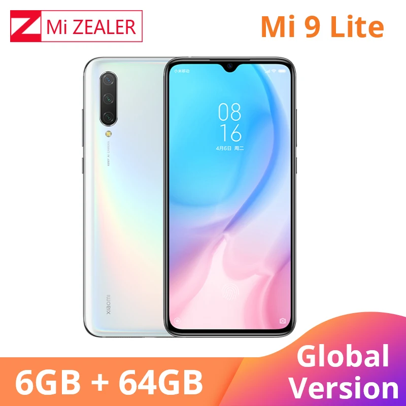 Смартфон Red mi Global Version Xiaomi mi 9 Lite, 6 ГБ, 64 ГБ(CC9), Snapdragon 710, 48мп, тройная камера, экран 6 ''39 - Цвет: white