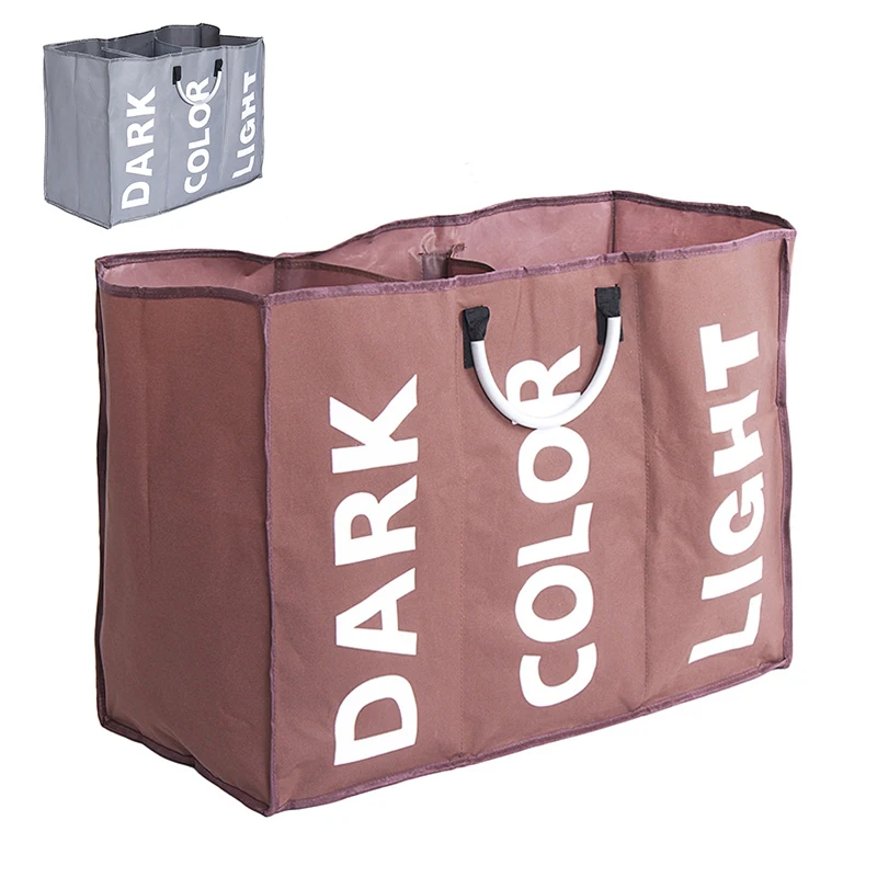Foldable Laundry Hamper Bag Washing Clothes Storage Sorter Tidy Basket Organizer