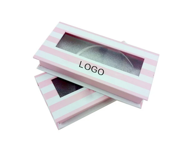 Custom Round Private Label Eyelash Packaging Case with Clear Window-DH1064