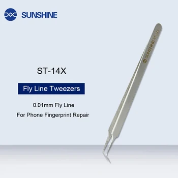 

ST-14X 0.01mm Fly Line Special Tweezers Professional Phone Fingerprint Repair Fly Line Precision Tweezers Stainless Steel