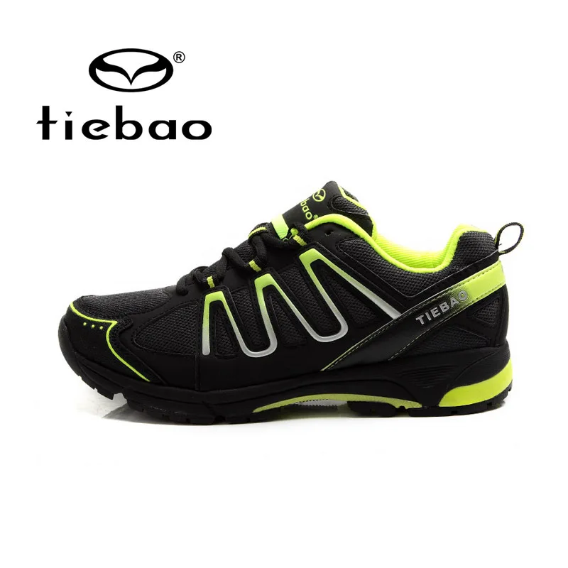 1285 green Tiebao/Брендовая обувь для отдыха и велоспорта; обувь для горного велосипеда; обувь с самоблокирующейся подошвой; нескользящие дышащие велосипедные кроссовки; MTB Zapato - Цвет: 1285 green