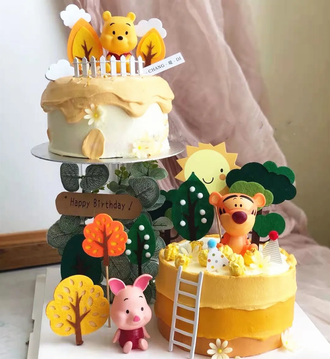 Winnie Pooh Cake Topper Printable  Winnie Pooh Cake Topper Figurines -  Disney Cake - Aliexpress