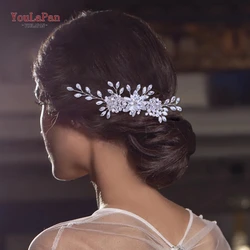 YouLaPan HP77 Silver Color Rhinestone Wedding Hair Combs Hair Accessories For Women Hair Ornaments Jewelry Bridal Headpiece