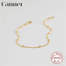 INS браслеты из стерлингового серебра 925 пробы для женщин, европейский и американский тренд, маленькие бусины, розовое золото, женский браслет с подвесками