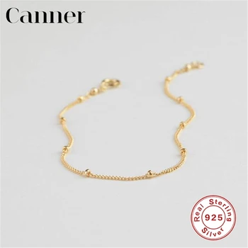 

INS 925 Sterling Silver Bracelets for Women European and American trend Small Bead Rold Rose Gold color Girl's charm Bracelet