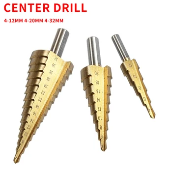 

4-12/20/32mm The Pagoda Shape HSS Triangle Shank Pagoda Metal Steel Step Drill Bit Hole Cutter Cut Tool