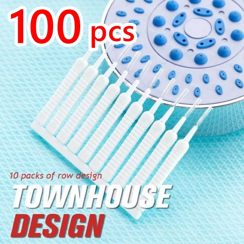 100 шт. Щетка для чистки насадки душа мини щетка щетки бытовые инструменты уборки