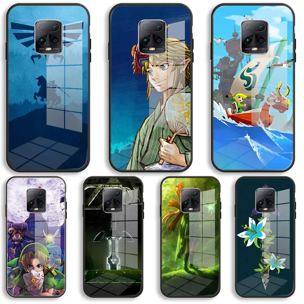 

The Legend of Zelda Soft Glass Phone Case For Xiaomi Redmi 9A 8A 7A Note 9 8 7 Pro Y3 9S 8T Balck Cover