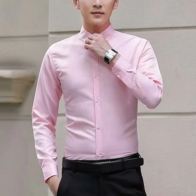 Brand 2019 New Men Business Shirts Long Sleeve Shirts Slim Fit Solid Formal Luxury Design casual Shirts Male Stylish Dress Tops Brand 2019 New Men Business Shirts Long Sleeve Shirts Slim Fit Solid Formal Luxury Design casual Shirts Male Stylish Dress Tops