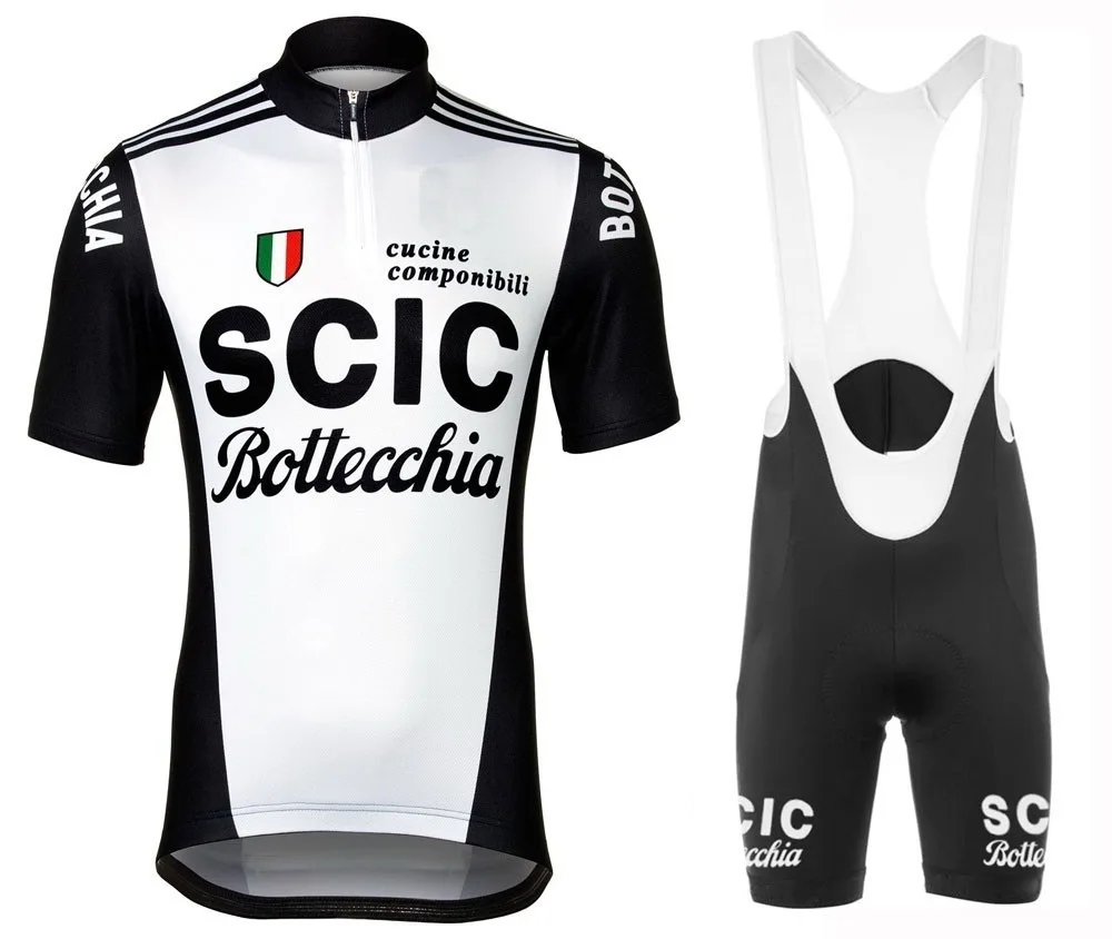 Веломайка SCIC BOTTECCHIA в стиле ретро классическая с коротким рукавом летняя одежда