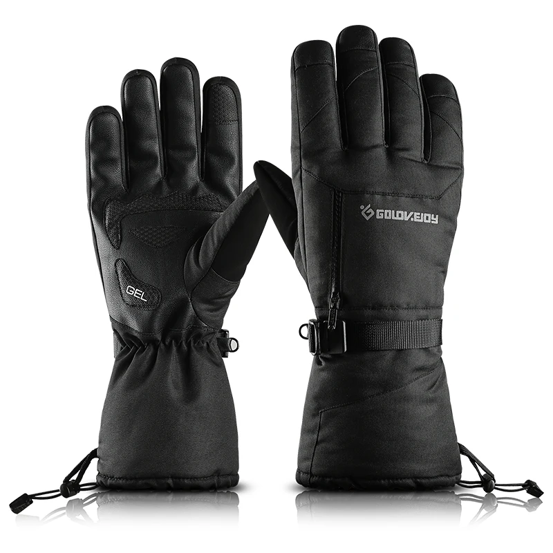Зимние водонепроницаемые флисовые термоперчатки для женщин и мужчин, ветрозащитные перчатки для катания на лыжах, сноуборде, снегоходах, спортивных рукавиц, женские перчатки для катания на лыжах
