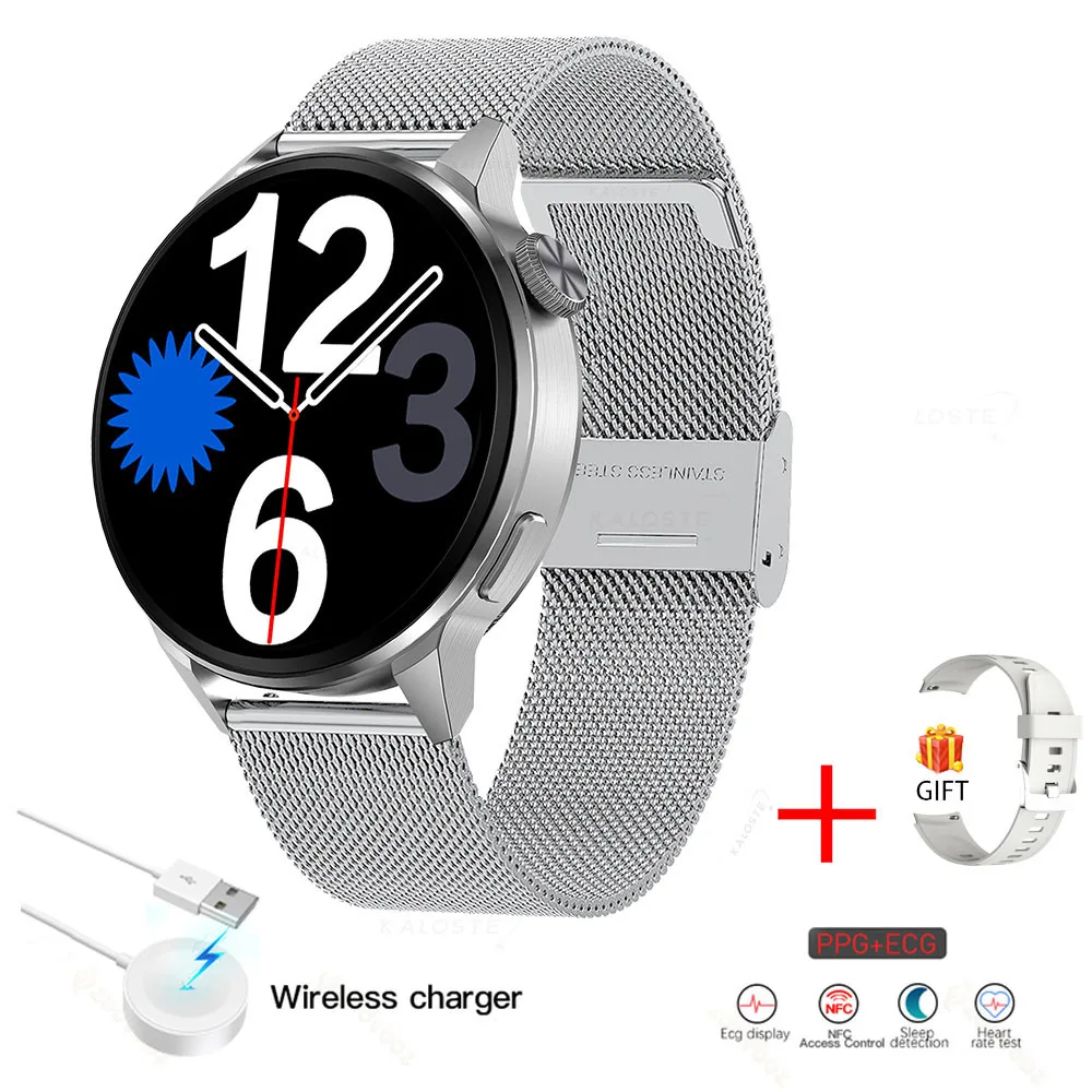2022 NFC Smart Watch Women Bluetooth Call Sport GPS Track Watches Men Custom Dial Heart Rate ECG PPG Smartwatch For Android IOS 