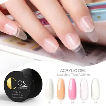 

COSCELIA 1 PC 15ml Nail Poly Nails Gel Quick Builder Gel Extension Poly Nails Gel Varnish Polish For Nail Art Varnish