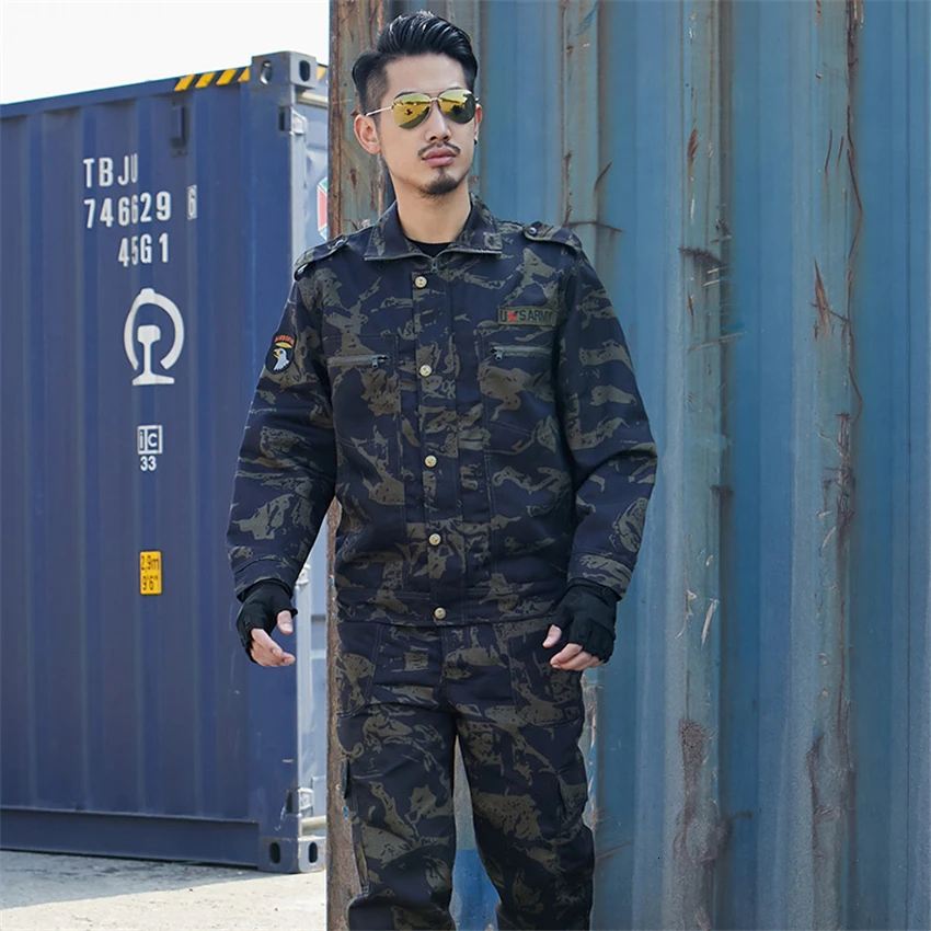 Тактическая одежда военный армейский костюм ACU для мужчин и женщин Камуфляжный костюм темно-синяя форма США куртка Боевая проверенная одежда