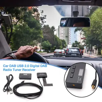 

Car DAB USB 2.0 Digital DAB + Radio Tuner Receiver with DAB antenna for 3.5 AUX IN Interface Car Radios