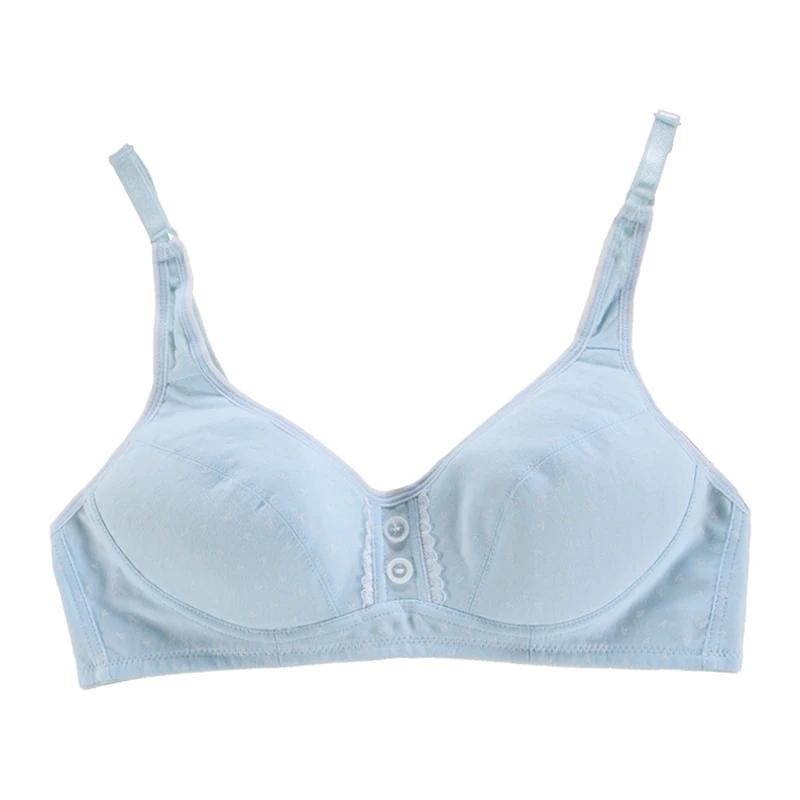 Женское нижнее белье из натурального хлопка с двумя пуговицами|soutien gorge|bra underwearbra
