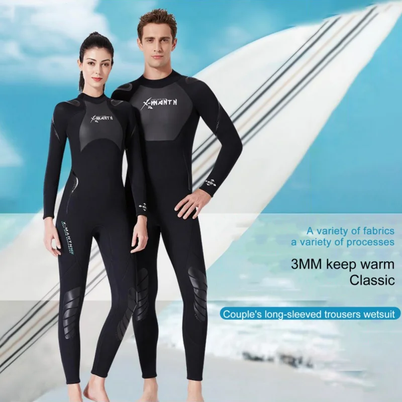 Surfing Diving Snorkeling Men Neoprene Warm Wetsuit Long Pants  L