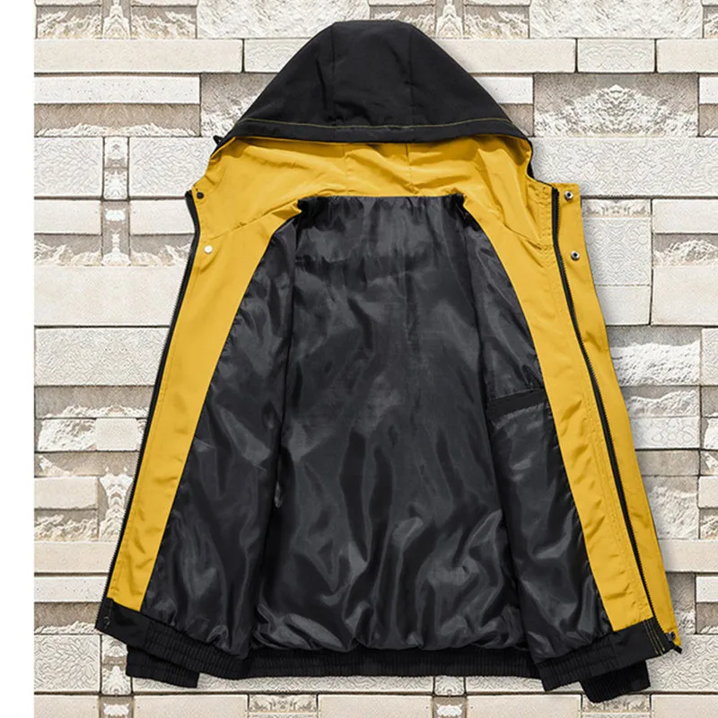 Best  Mens Jackets And Coats Man Autumn 2019 Cargo Black Windbreaker Hoodies Cool 6XL 7XL 8XL Hiphop Men 