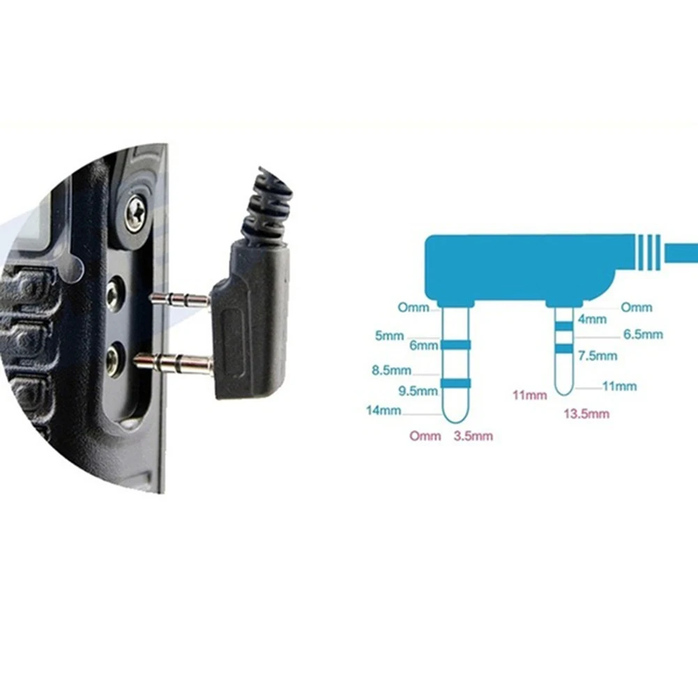 PTT Mic портативная рация с наушниками гарнитура для Kenwoods TK3107 Bao feng (Лея фенг) UV-5R BF-888S GT-3TP GT-3 Портативный радио иди и болтай Walkie Talkie