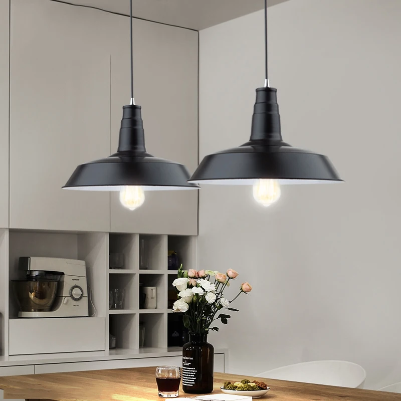 

Modern Industrial Pendant Light Lamp Iron Pendant Lighting Living Room Dining Room Bedside Bedroom Loft Decorative Hanging Lamps