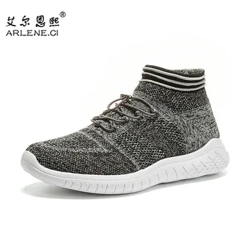 

Men Running Shoes Sock Sneakers Outdoor Walking Sport Shoes Male Breathable Lace-up Trainers Shoes Zapatillas Hombre Deportiva