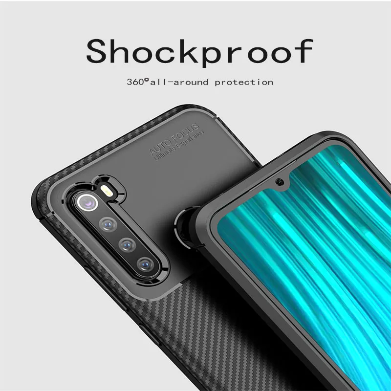 Чехол для Xiaomi Redmi Note 8 Pro, роскошный противоударный Мягкий ТПУ силиконовый чехол, чехол для Xiaomi Redmi Note 8