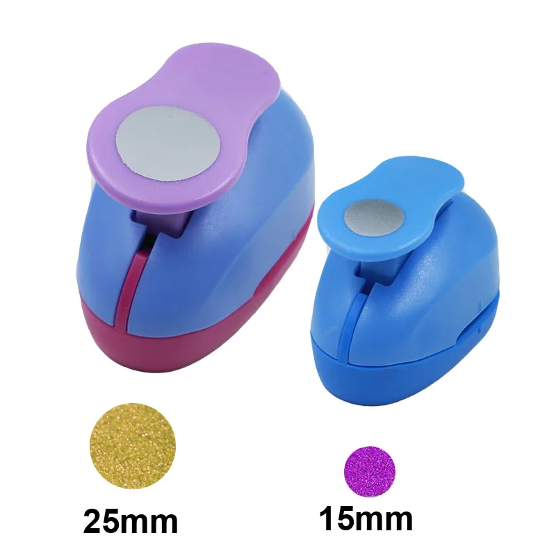 2pcs 2.5cm 1.6cm Petal Flower Circle Round Craft Hole Punch Set