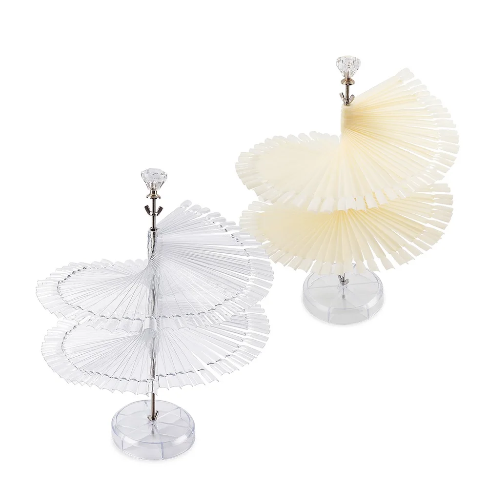 

120 Colors Card Nail Art Display Stand Salon Tools with False Tips Showing Shelf Nail Art Practice Display Tools Manicure Tool