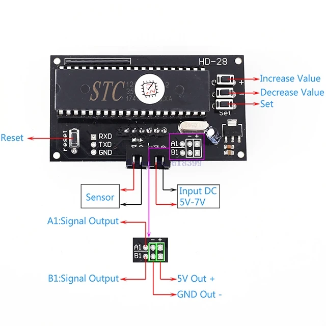 

A7-- DC 5V Soil Humidity Sensor Moisture Controller Automatic Watering Relay Module