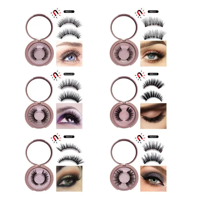 

New Liquid Eyeliner + Magnetic False Eyelashes + Tweezer Set Makeup Long Lasting for False Eyelashes