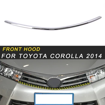 

For Toyota Corolla 2014-2018 Car Styling Front Hood Middle Net Bumper Grille Frame Sticker Trim Exterior Accessories