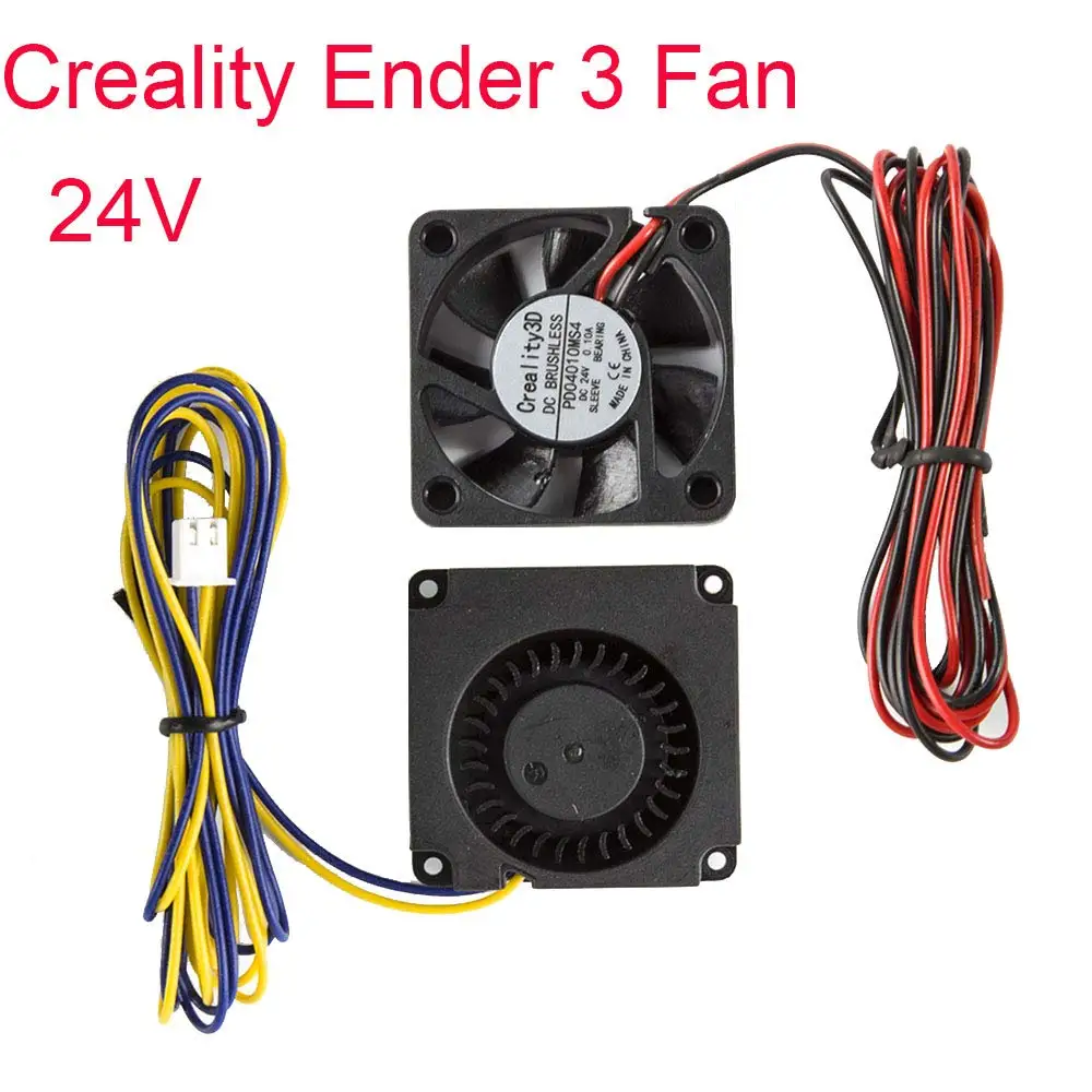 Creality 4010 воздуходувка 40x40x10 мм DC24V Вентилятор охлаждения Круглый для Ender-3/Ender-3