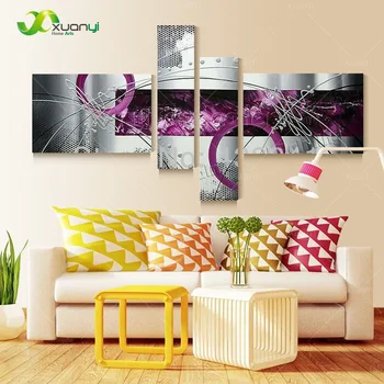 

Handpainted Abstract Oil Painting Large On Canvas Wall Picture For Wall Decor Purple Handmade Painting On Art Picture Unframed