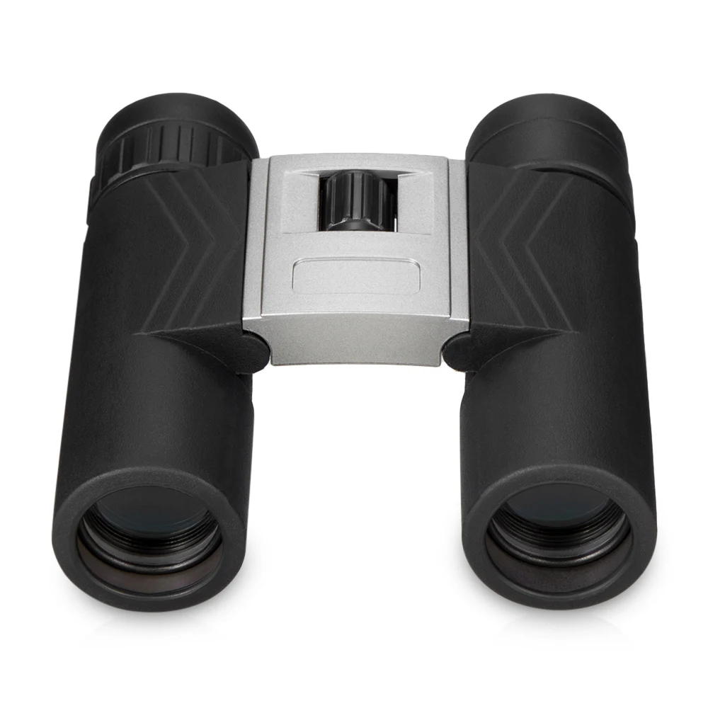 Black 10x32 Открытый походный бинокль высокой четкости Портативный походный охотничий телескоп с противоскользящим маховиком - Цвет: Black