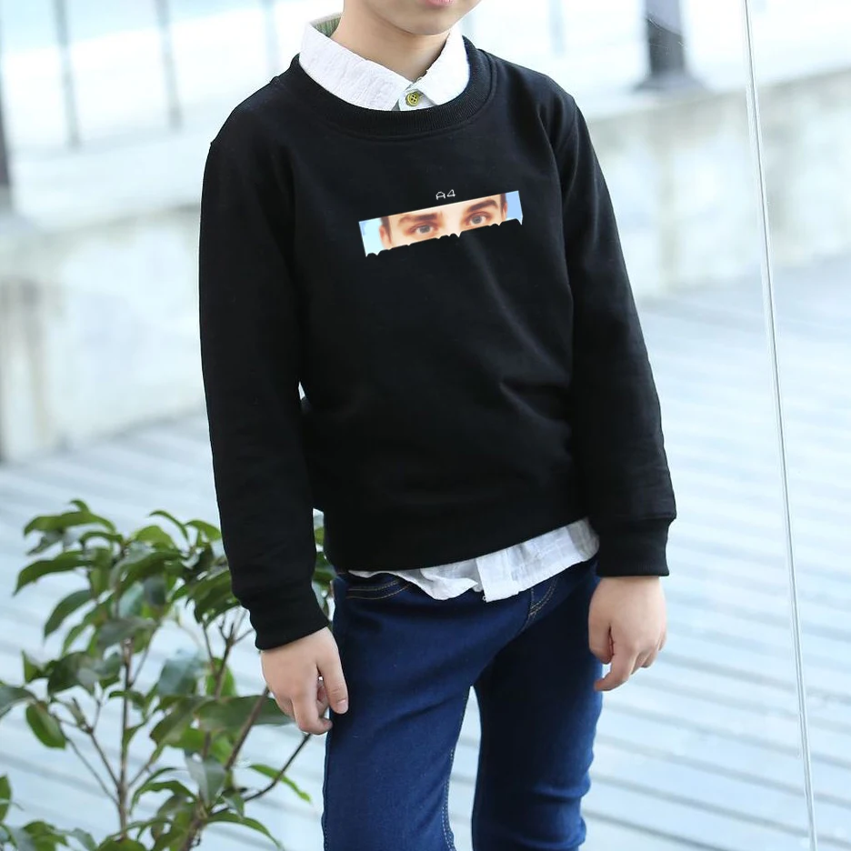 

kids merch а4 eyes printed family clothing boys o-neck sweatshirts girls casual thicked pullover tops мерч A4 ГЛАЗА толстовка