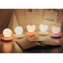 

2022 New Led Night Lamp Decorate Desk Light Battery Dream Love Heart Holiday Creative Rechargeable Bulb For Baby Bedroom Luminar