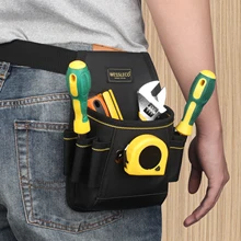 

WESSLECO Belt Waist Pocket Case Electrician Tool Oganizer Bag Tool Bag Waist Pockets Carrying Pouch Tools Storage Bag