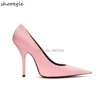 

Fashion Pointed Toe Silk And Satin Shallow Mouth Genuine Leather Dinner Party High-heeled Woman