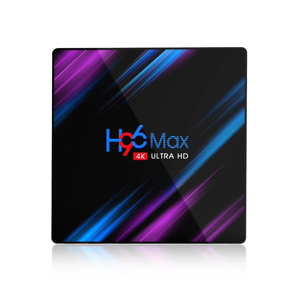 ТВ приставка H96 MAX только skylive smart Android 9 0 Rockchip RK3318 поддержка H.265 USB 3 Wi Fi|ТВ-приставки