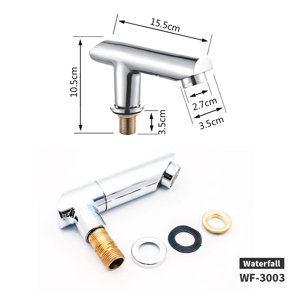 Stainless Steel Chromed Bathtub Waterfall Spout Bathtub Waterfall inlet Handle Shower Switch Valve 4