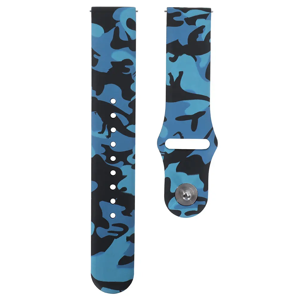 20 мм универсальный ремень, совместимый с huawei Watch 2 Amazfit Bip Bit Amazfit GTR 42 мм быстрый релиз смарт-браслет для Ticwatch 2 - Цвет ремешка: Micai Blue