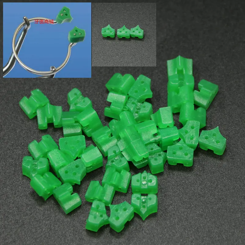 Dental 100Pcs Full Kit Dental Matrix Sectional Contoured Matrices 40 Pcs Silicone Add On Wedges for 5